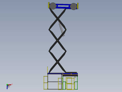 2000x5000剪式升降机3D图纸 F236俯视缩略图