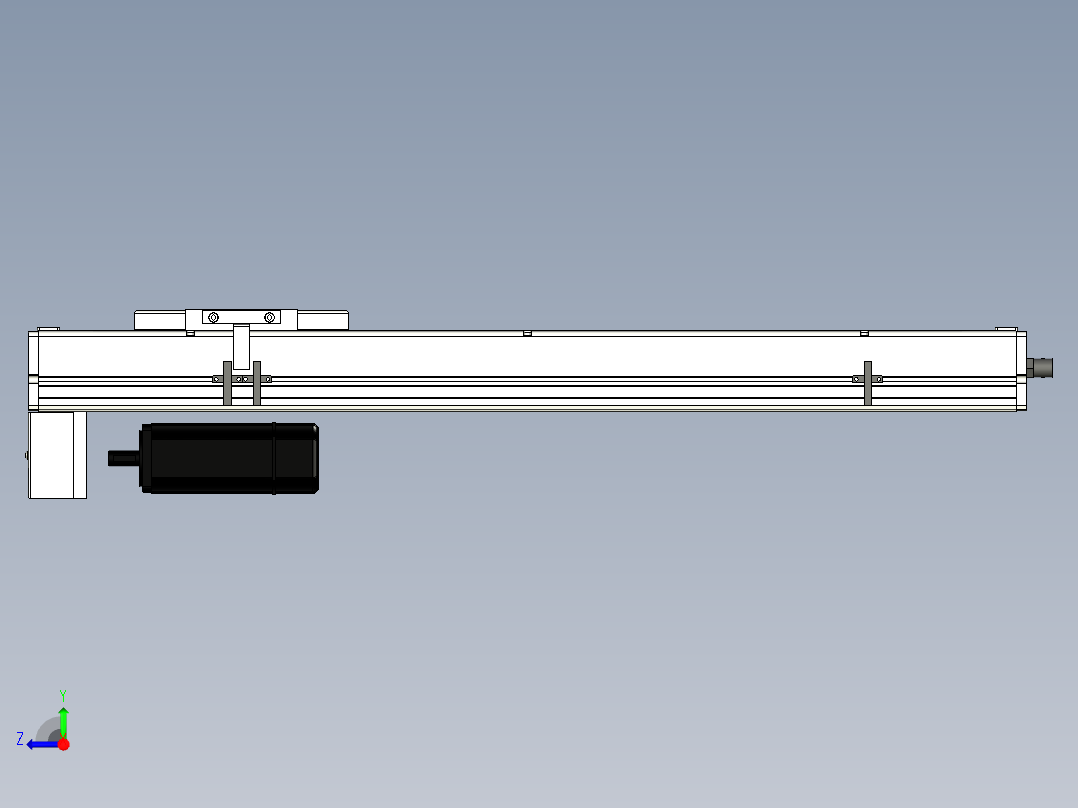Toyo东佑达直线模组-ECH14-600-BM-400W+煞車右视图