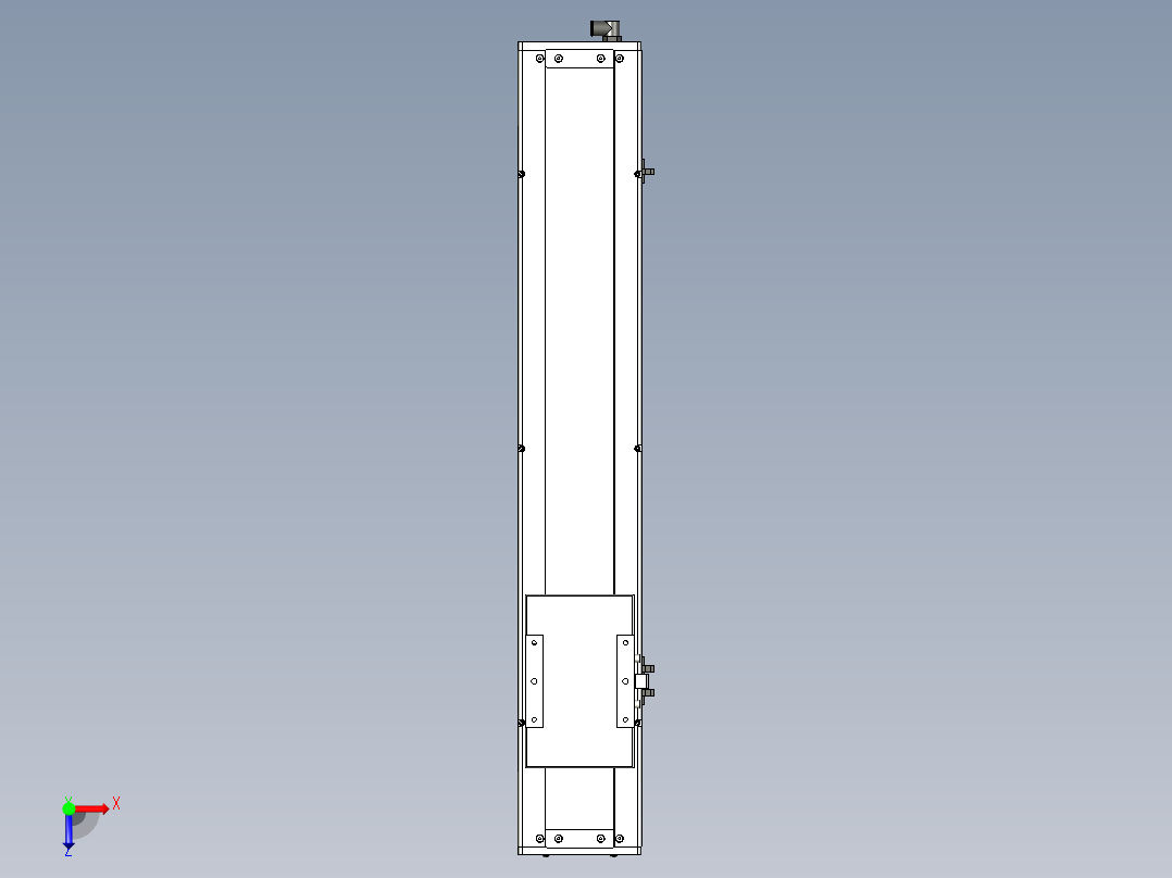 Toyo东佑达直线模组-ECH14-600-BM-400W+煞車俯视图