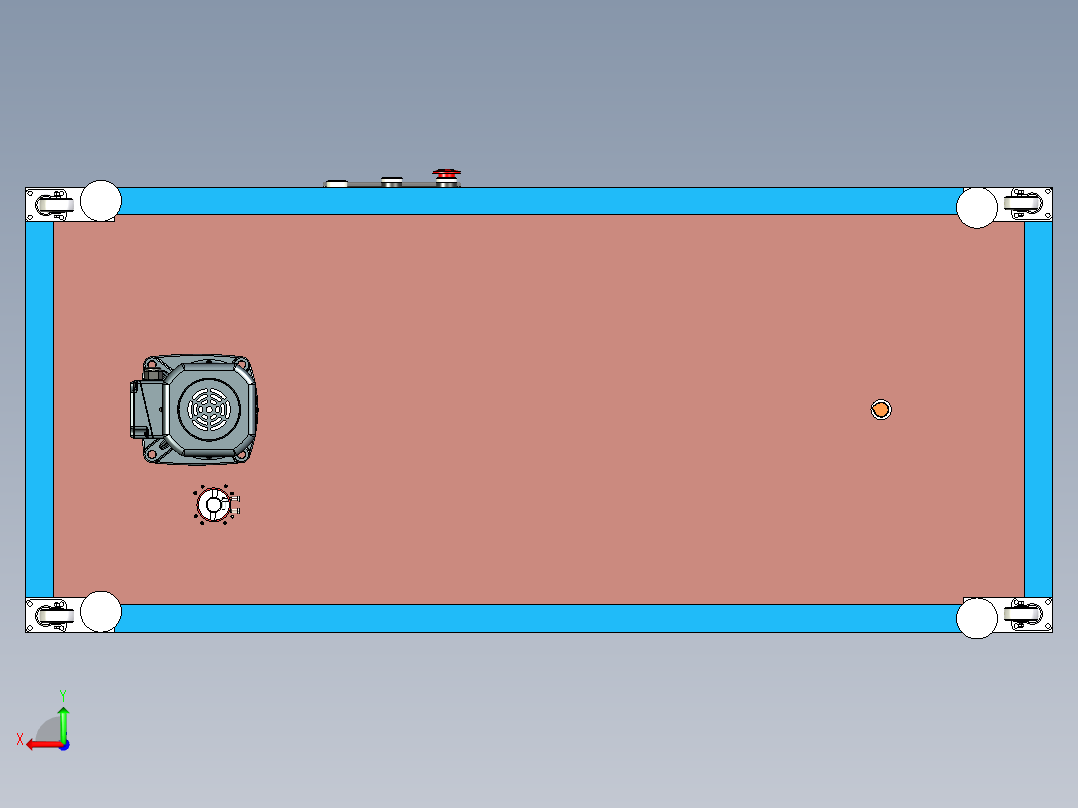 上料机架组立后视图