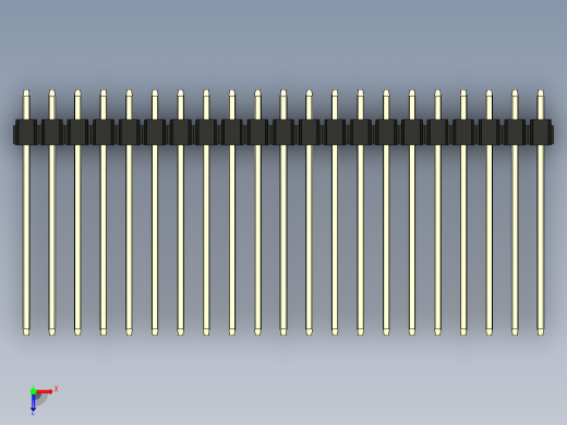 彩色公头100mil（2.54mm）系列-DS1021_black_1x21p_100mil_Type19_rev1.0俯视缩略图
