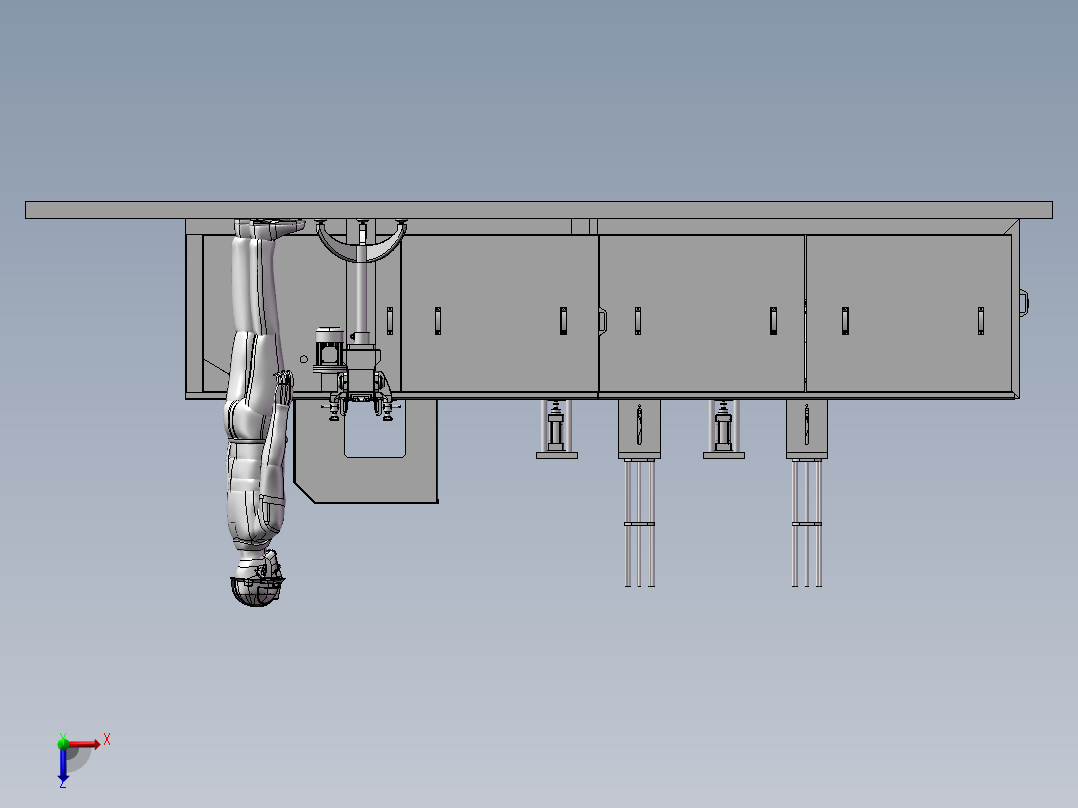 开采木材机器俯视图