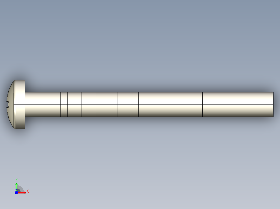 螺丝 M3.5 十字盘头-Screws M3.5 Phillips Pan Head Machine Screws前视图