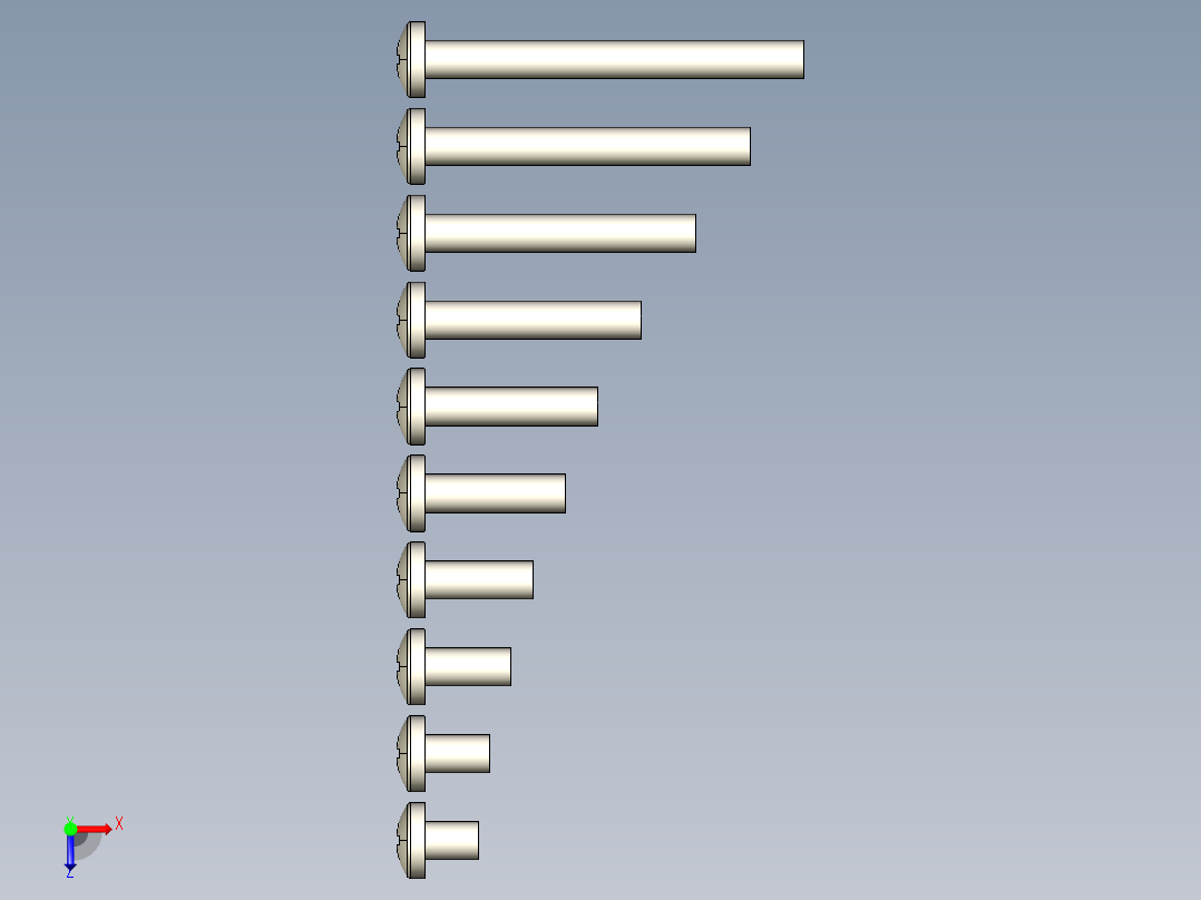 螺丝 M3.5 十字盘头-Screws M3.5 Phillips Pan Head Machine Screws俯视图