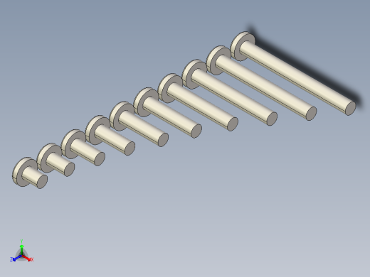 螺丝 M3.5 十字盘头-Screws M3.5 Phillips Pan Head Machine Screws正等轴测缩略图