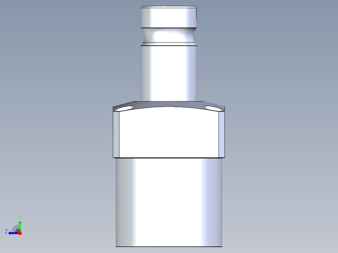 KOSMEKLHA1050-CR-F多系列多零件图纸模型右视图