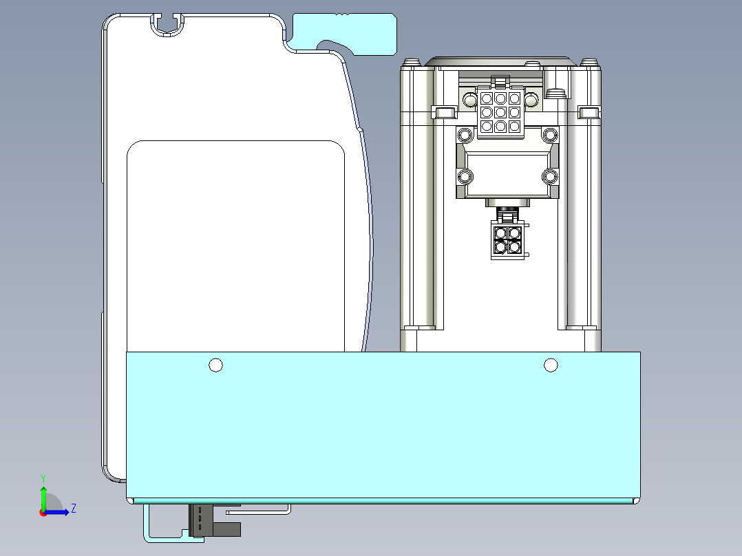 威洛博VBF同步带传动一般环境VBF14-L45-S1900-BLU-ZP40-C3左视图
