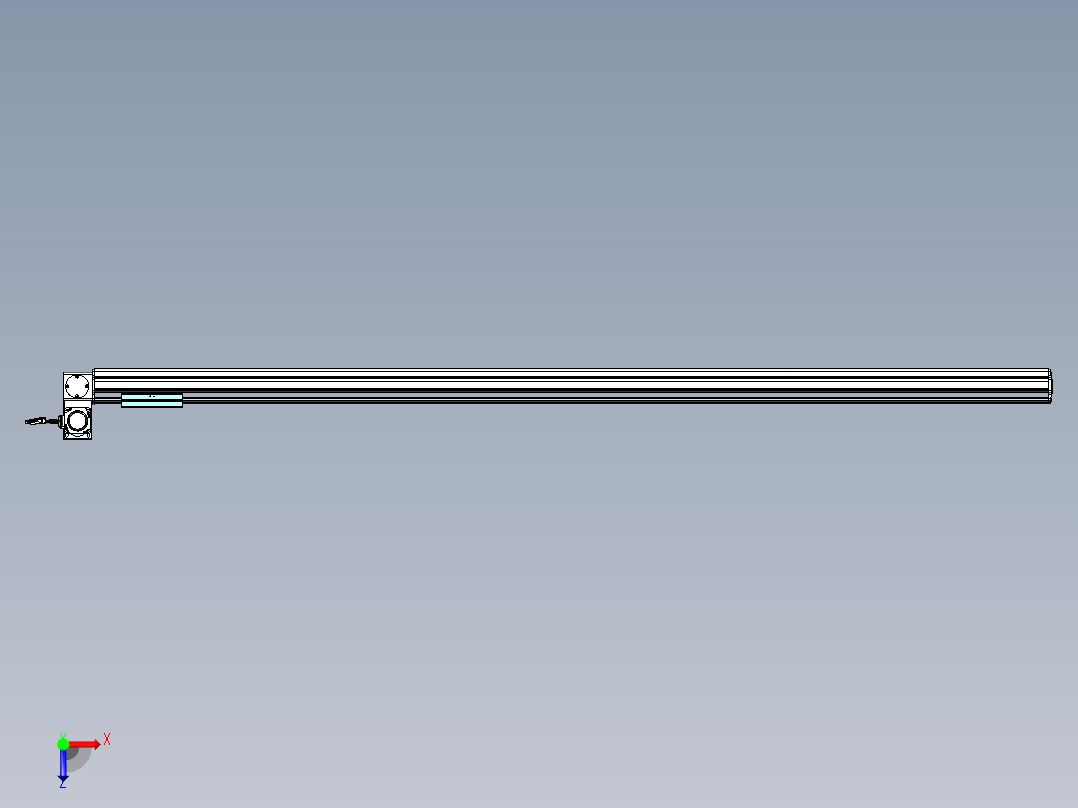 威洛博VBF同步带传动一般环境VBF14-L45-S1900-BLU-ZP40-C3俯视图