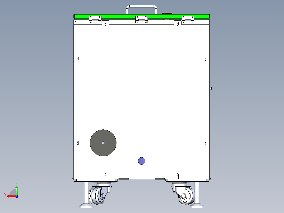 油墨脱泡机后视图