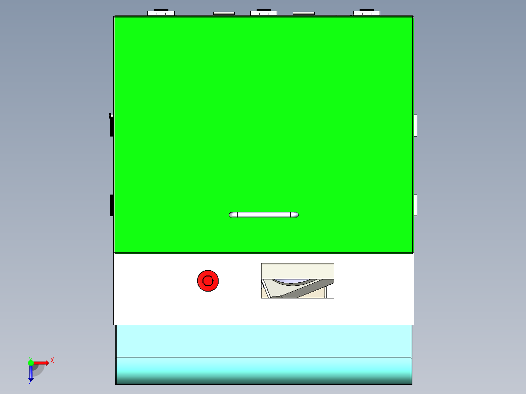 油墨脱泡机俯视图