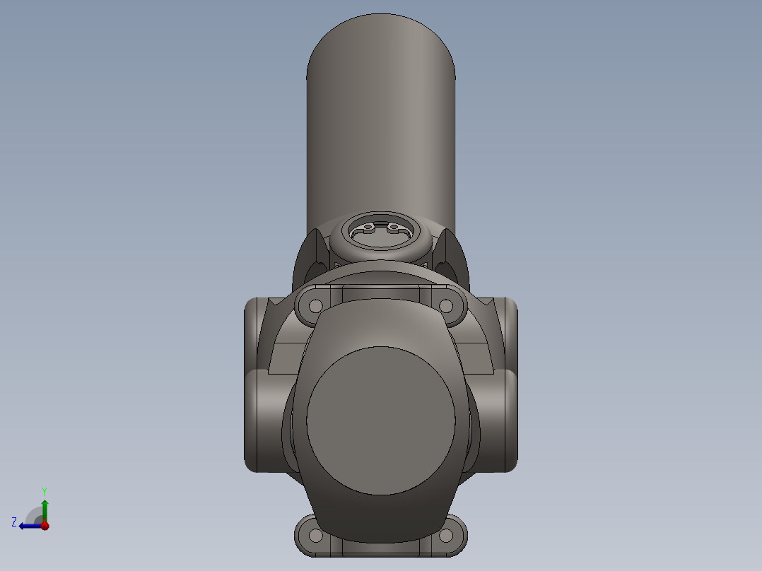 万向节3D数模 (12)右视图