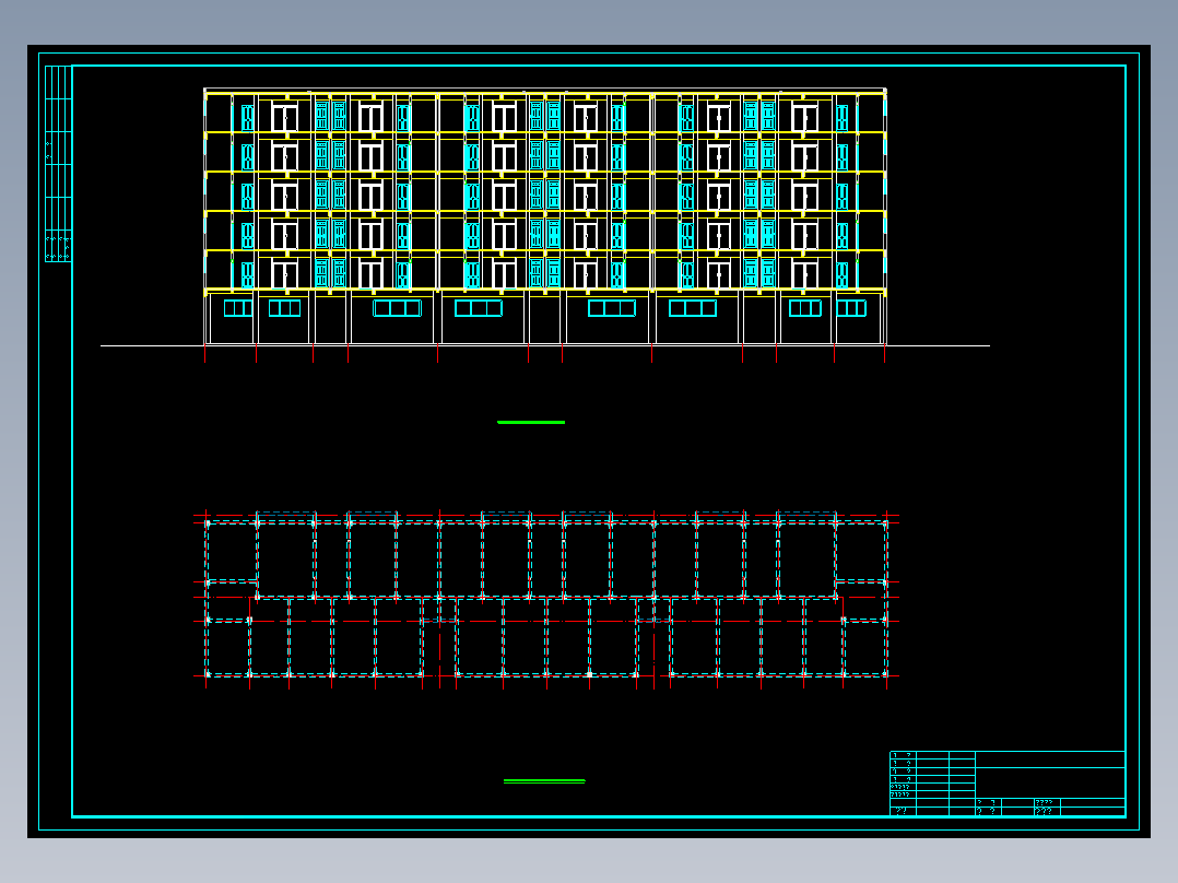 【6层】3694平米六层商住楼（计算书、部分建筑、结构图）