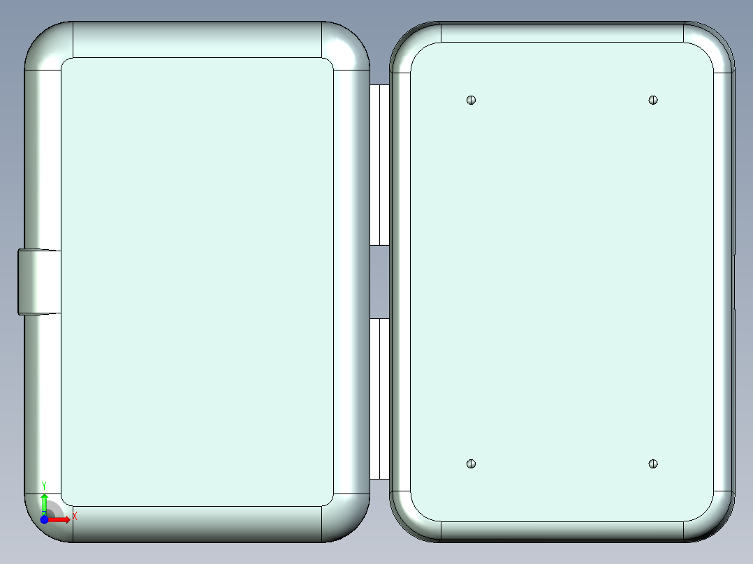 牙线盒注塑模具设计含三维UG模型前视图