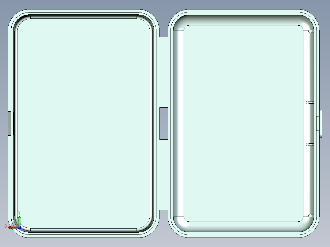 牙线盒注塑模具设计含三维UG模型后视图