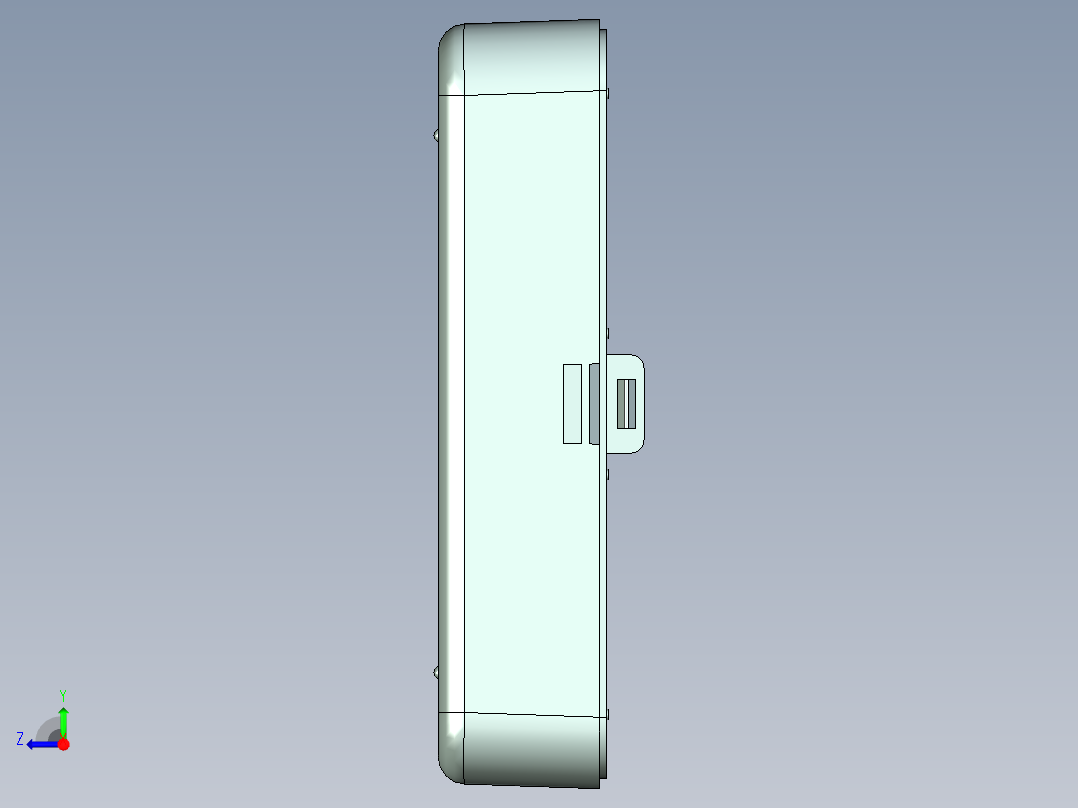 牙线盒注塑模具设计含三维UG模型右视图