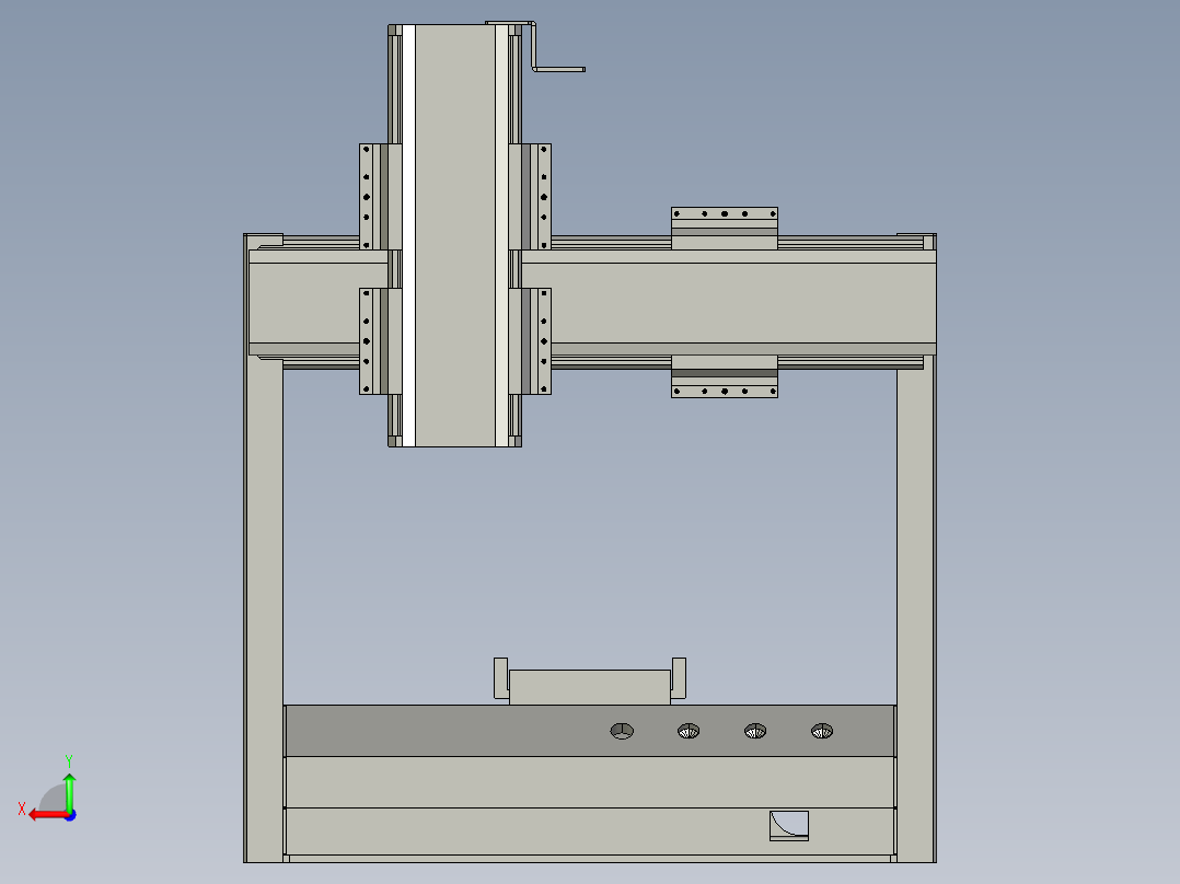 丝杆驱动桌面式平台A221-57步进版后视图