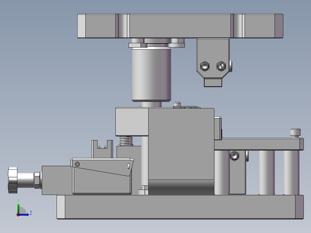 点焊工具3D左视图