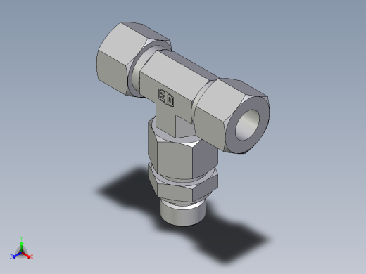 卡套式工业通用硬管接头EO_Assembled_adjustable_standpipe_branch_tee_EVT12LM71
