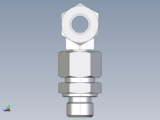 卡套式工业通用硬管接头EO_Assembled_adjustable_standpipe_branch_tee_EVT12LM71右视缩略图