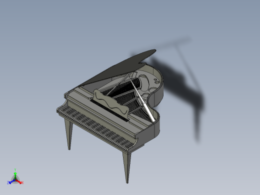 三角钢琴彩色键盘