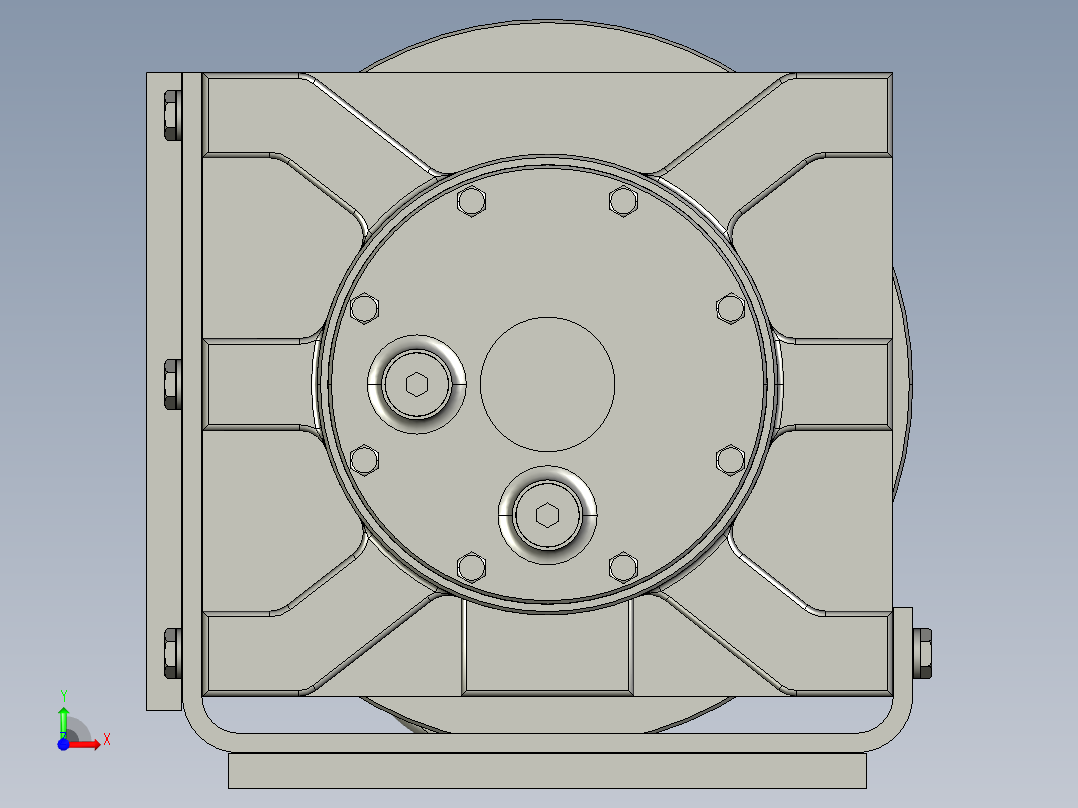 绞车 卷扬机 (16)前视图