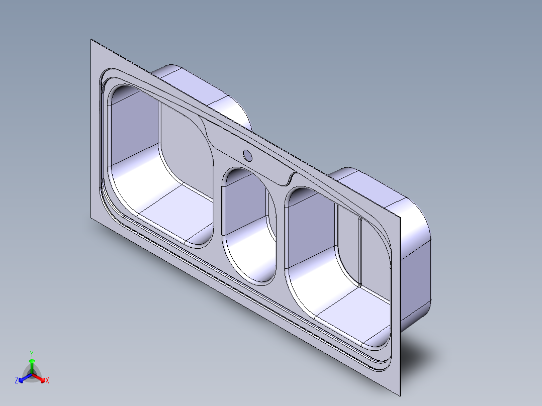 水槽、不锈钢水槽(133)正等轴测图