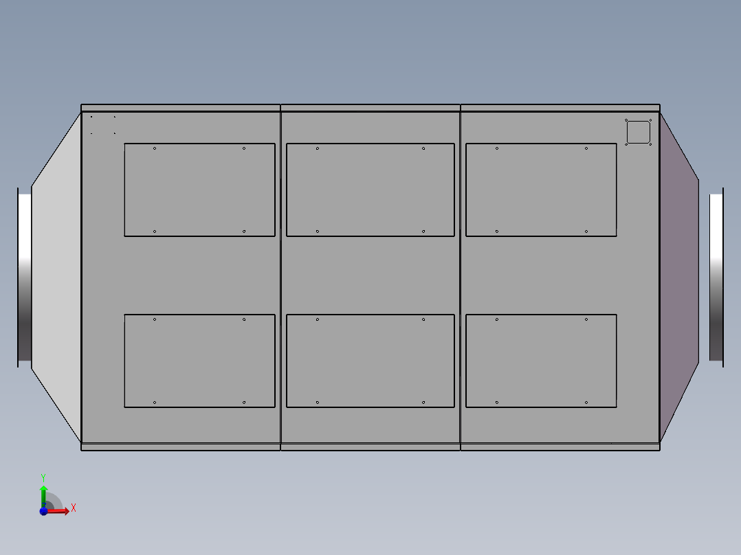 活性炭箱前视图