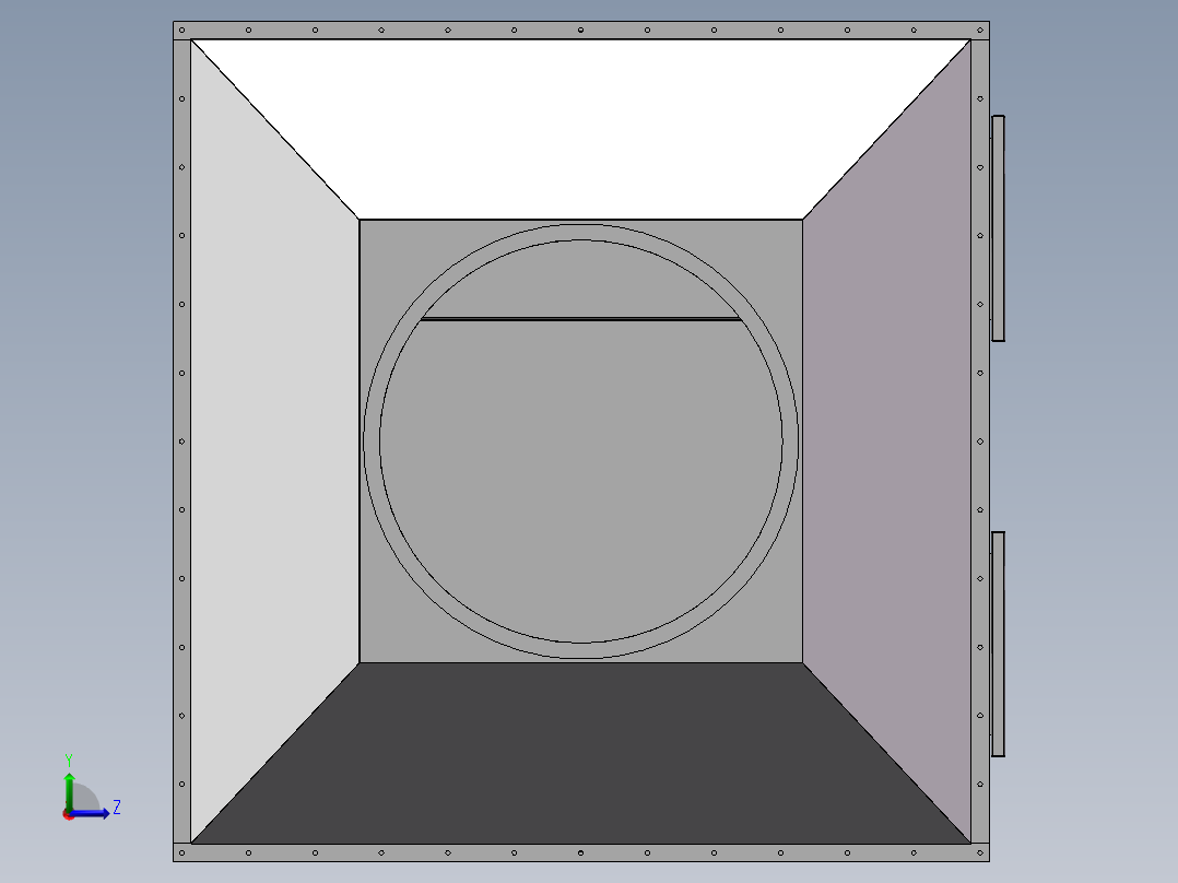 活性炭箱左视图