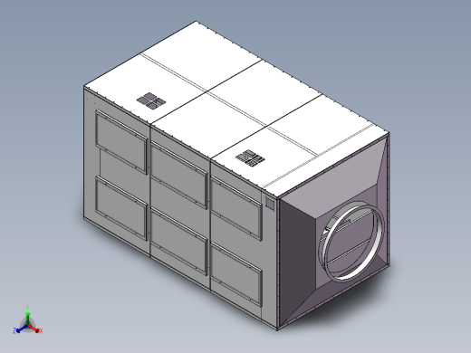 活性炭箱正等轴测缩略图