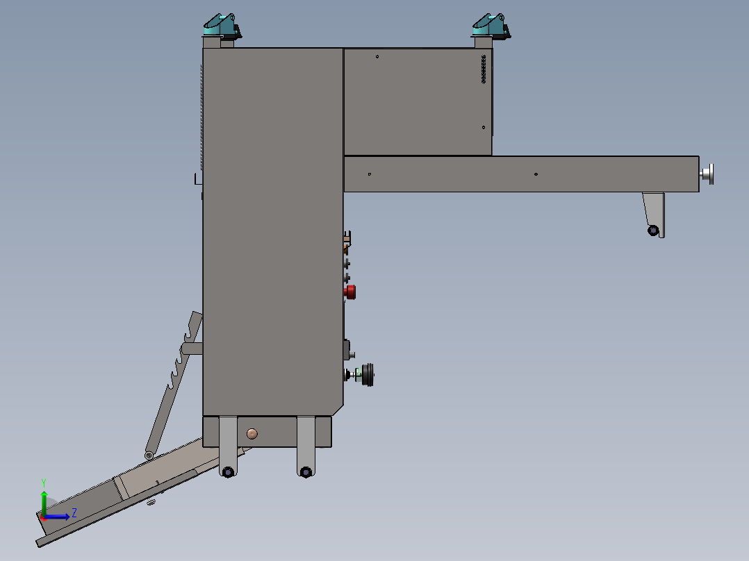 自动切断面条机ZD80sw16左视图