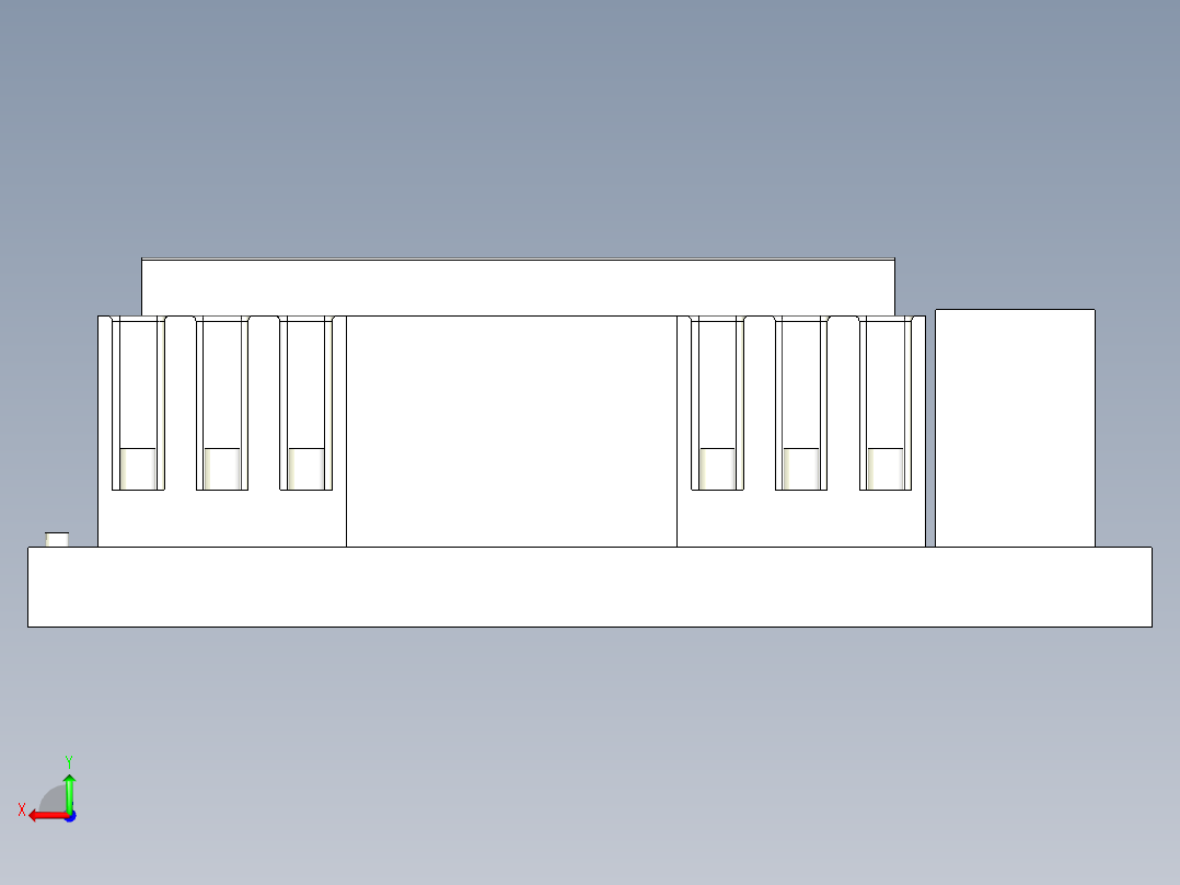 上海人民电器厂 RMQ1-63H 3P后视图