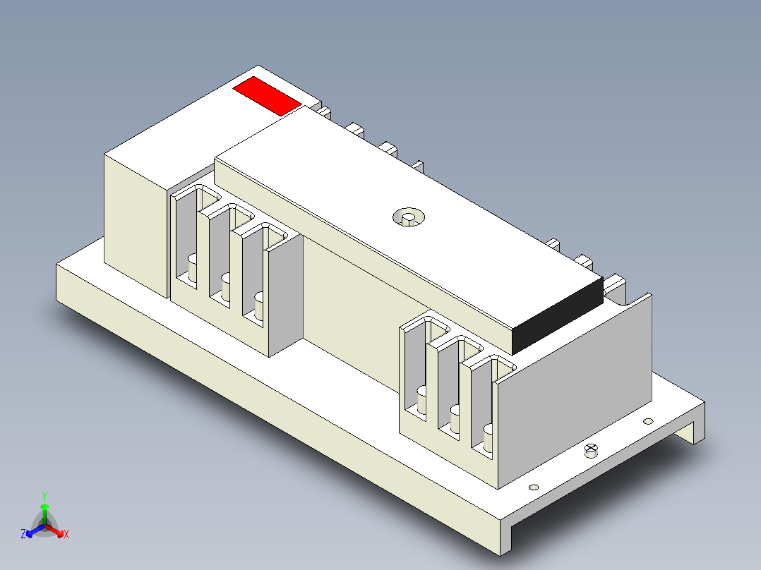 上海人民电器厂 RMQ1-63H 3P正等轴测图
