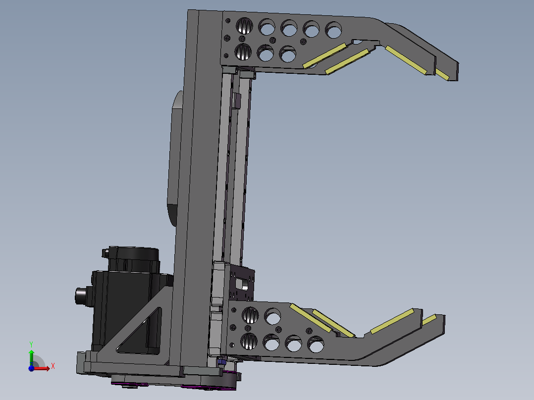 伺服抓手（需要特征识别）前视图