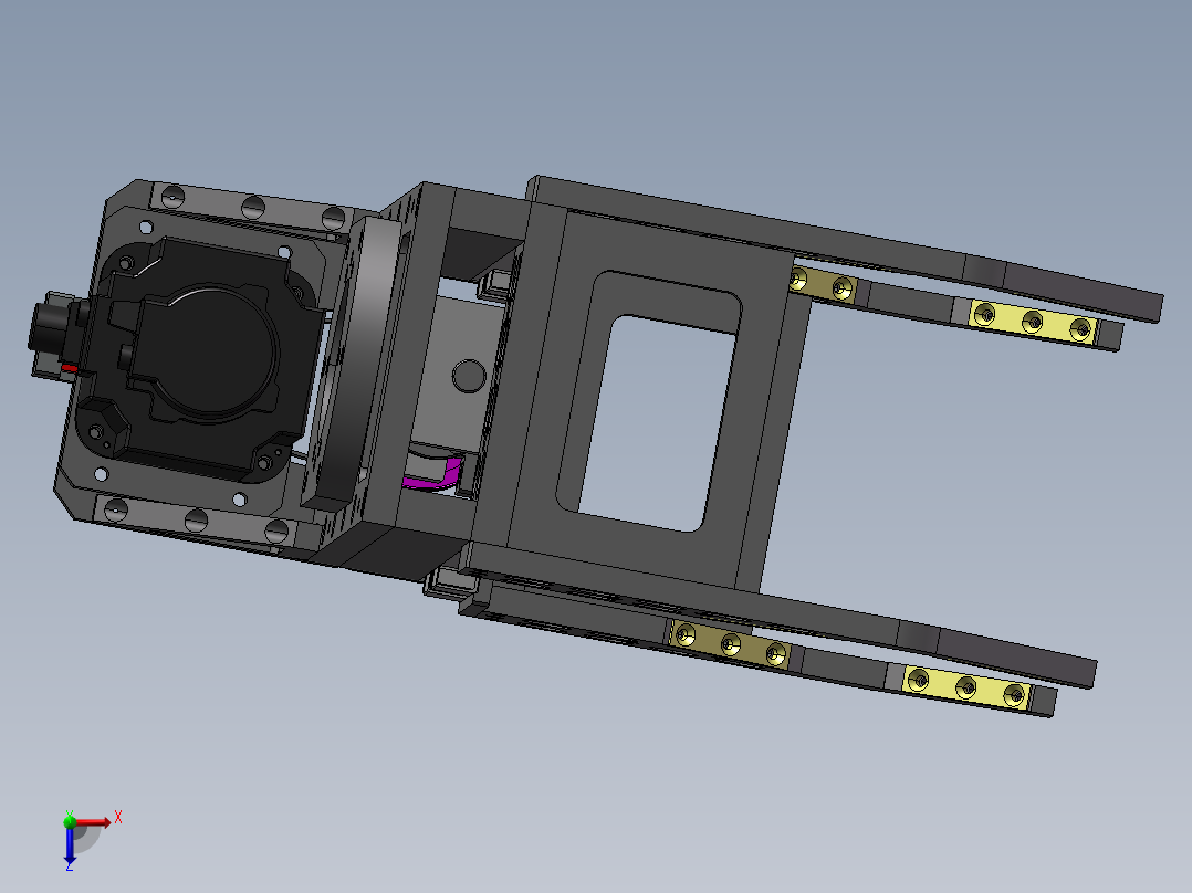 伺服抓手（需要特征识别）俯视图