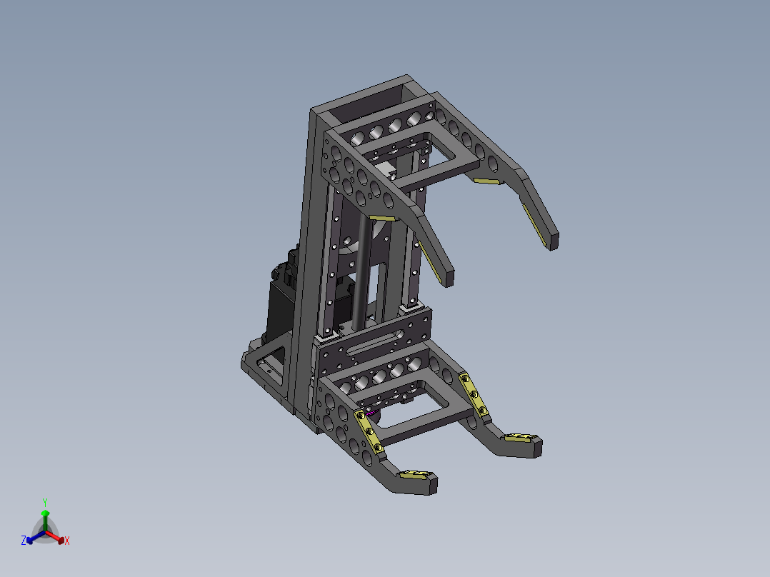 伺服抓手（需要特征识别）正等轴测图