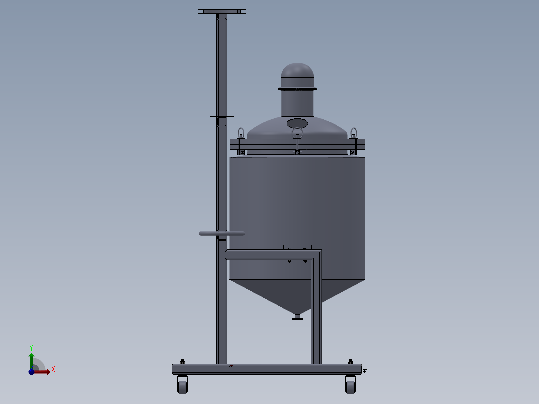 精油提取罐前视图
