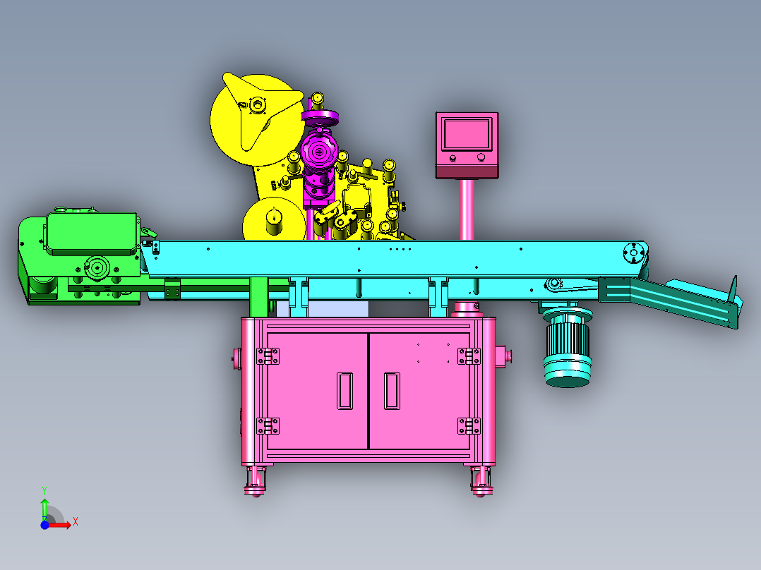 T11500卡片贴标机前视图