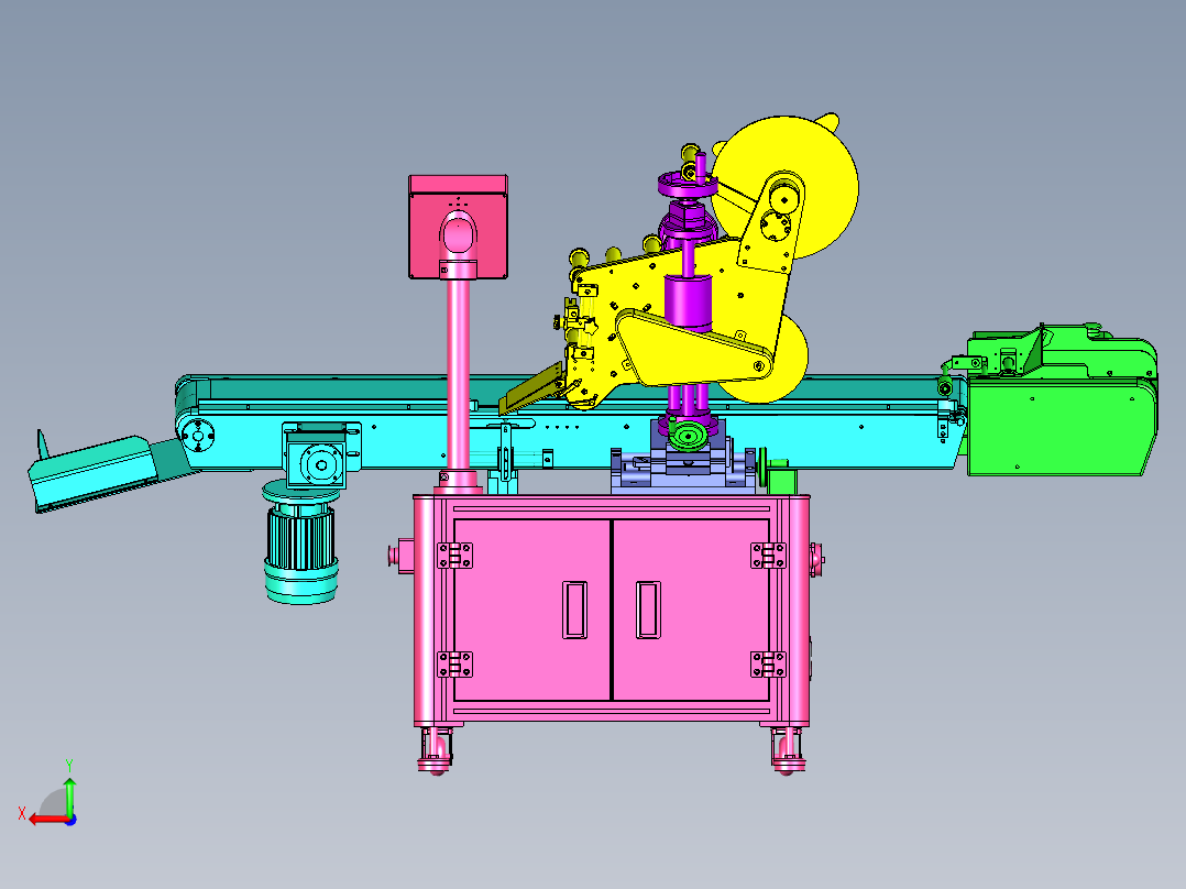 T11500卡片贴标机后视图