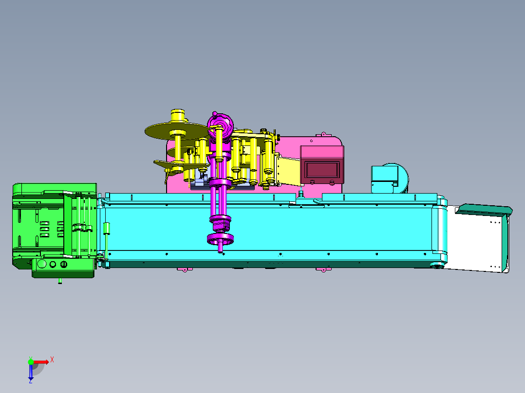 T11500卡片贴标机俯视图