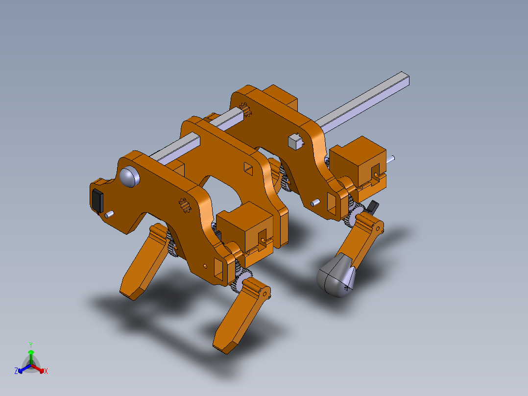 机械狗正等轴测图