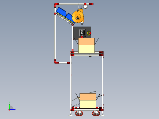 B2004808-工作台 管架左视缩略图