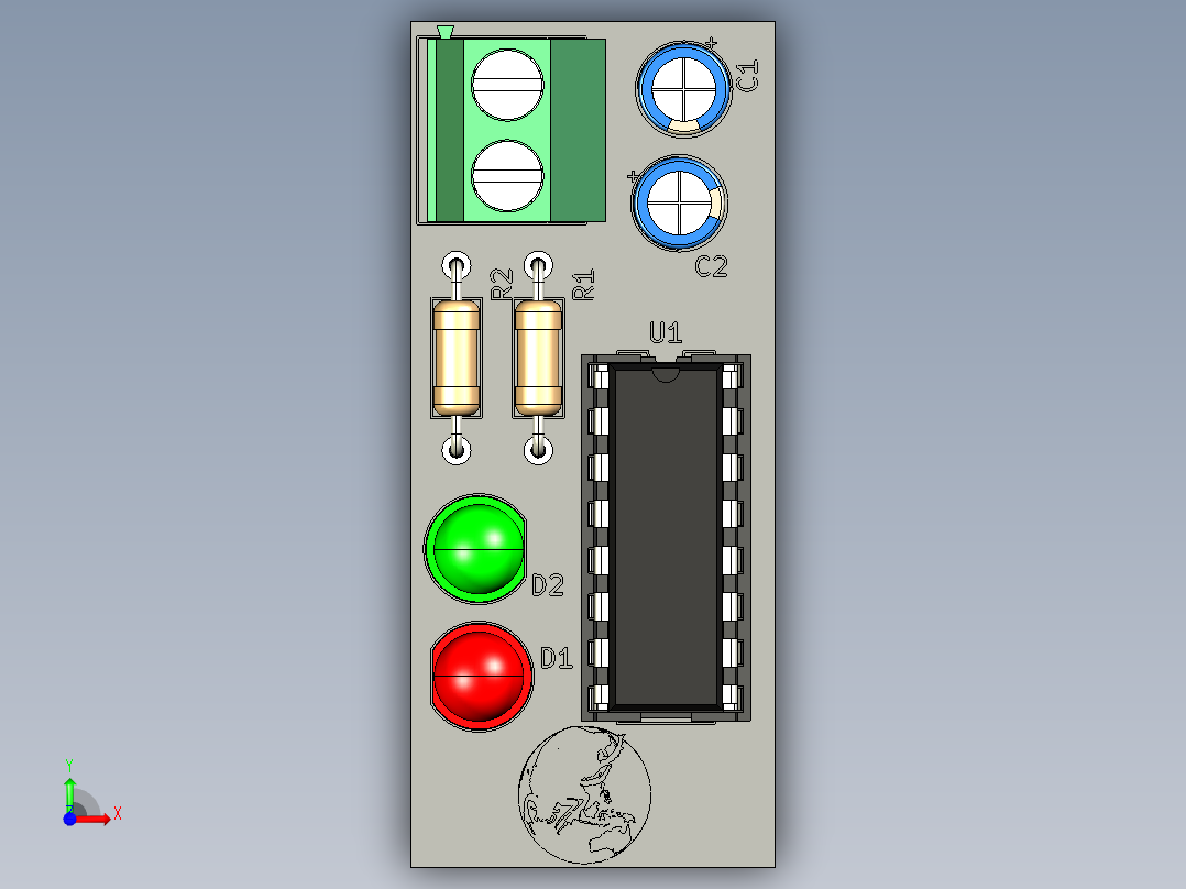 TL494测试电路前视图