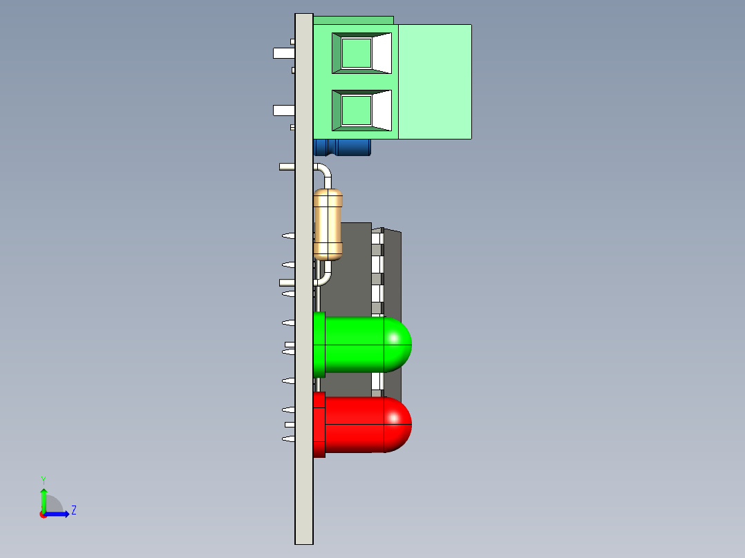 TL494测试电路左视图