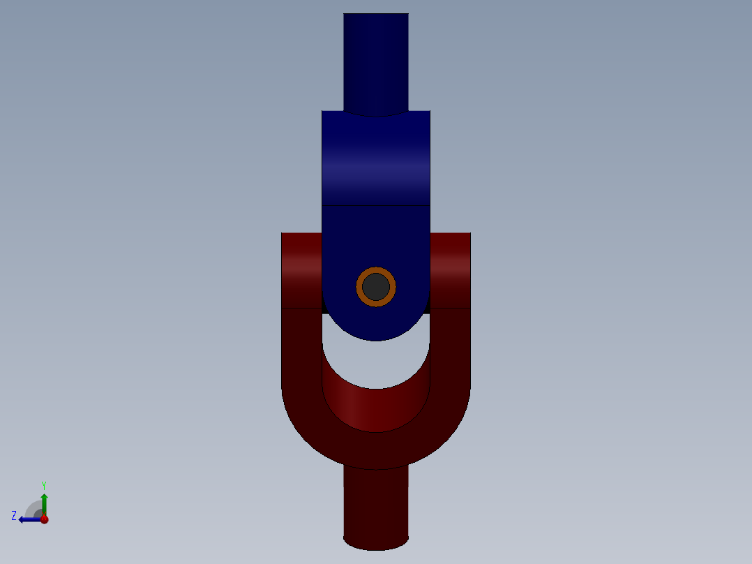 万向接头右视图