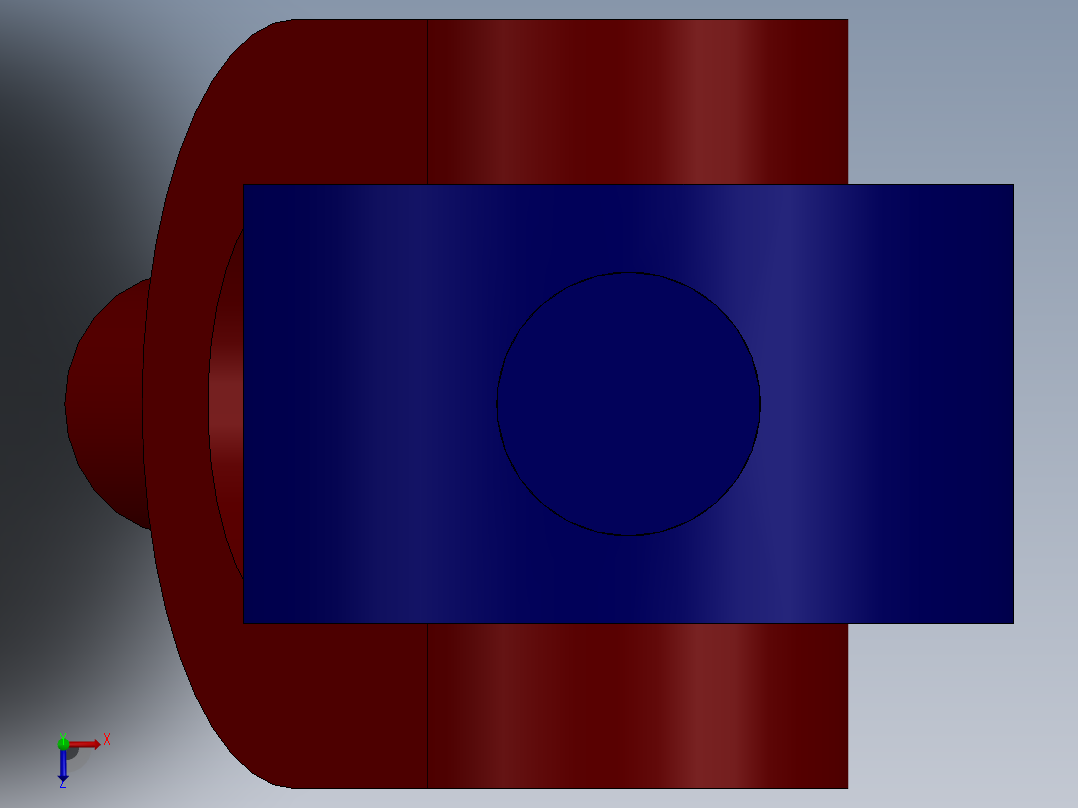 万向接头俯视图