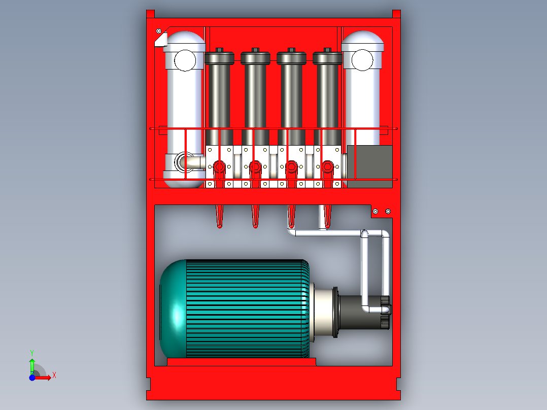 B3004138-液压动力单元前视图