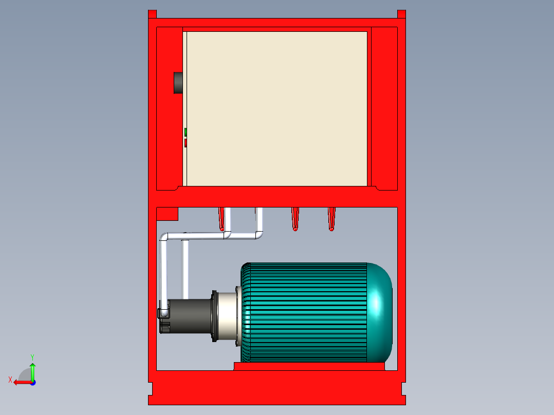 B3004138-液压动力单元后视图