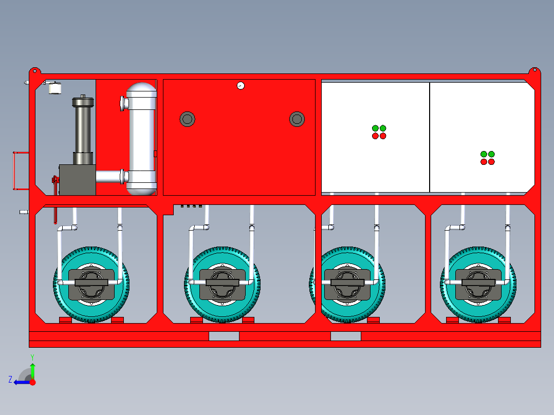 B3004138-液压动力单元右视图