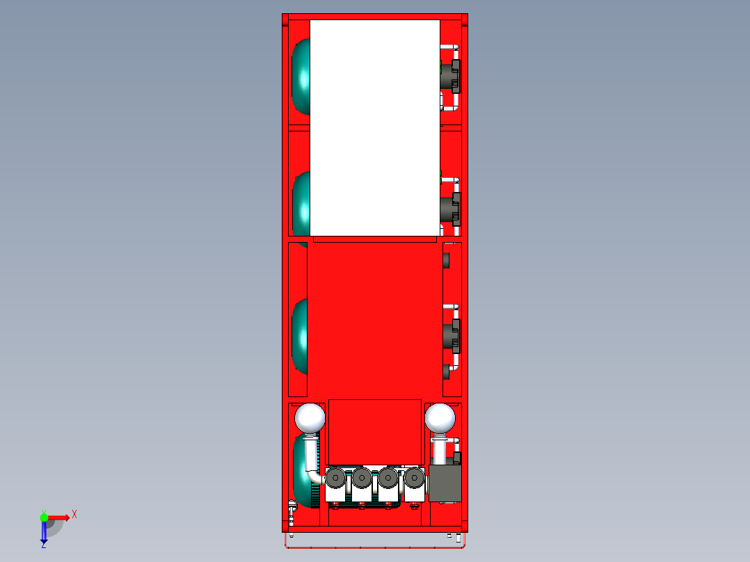 B3004138-液压动力单元俯视图