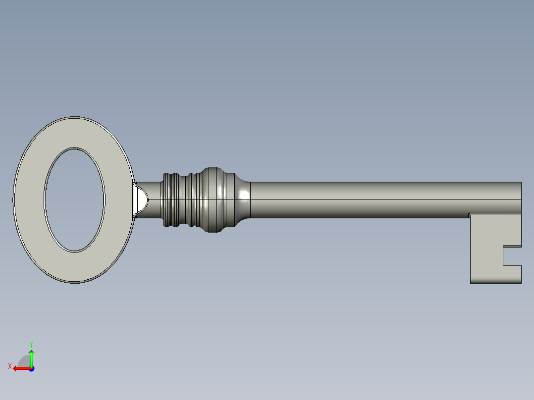 B2005303-传统钥匙后视图